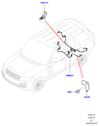 LR040386-HARNESS ASSY-OIL PRESSURE SENS