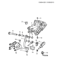 10429098-Cap, brake pedal