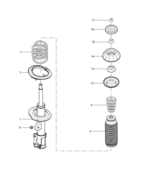 10221920-Damper, front suspension