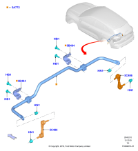 LX6Z5C486F-LINK - STABILIZER BAR REAR