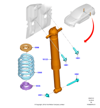 LX6Z8321A-Spacer-rear spring