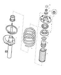 10049688-Damper, front suspension