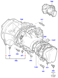 4M5R7002NA-Transmission assy/exchange parts (new for old)