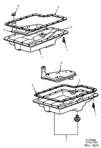 F81Z6730AA-Plug, oil deflector