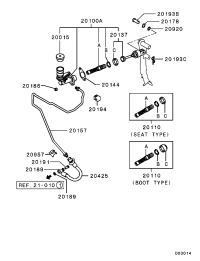 MR374861-CYLINDER ASSY-CLUTCH MASTER