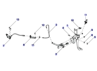 1608100U8710XZ-Cylinder & tube assy-clutch inlet