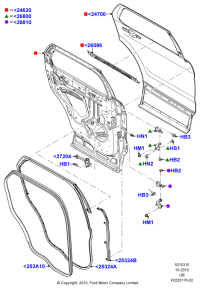 BB5Z7826810A-The hinge will have a factory hinge pin, the dealer shall remove the factory pin and use the W715134