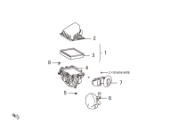 1109101XKW09A-Case, air cleaner upper