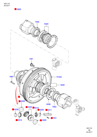 93ZT7G334BA-Gear/61 teeth