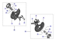 3301101U2011-Knuckle, l. rr. steering
