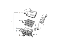 1109102K80-Case, air cleaner upper