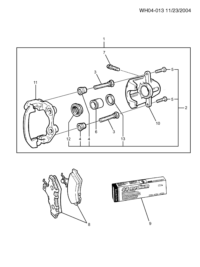 92147151-Caliper, rear (incl. 2-7.10-13)
