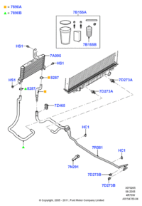 8C2Z7890D-HOSE OIL COOLER