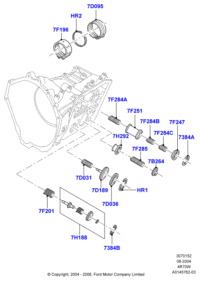 F2TZ7F196A-Band assy-overdrive