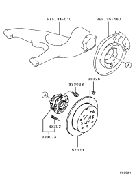 MR594443-HUB ASSY,RR WHEEL