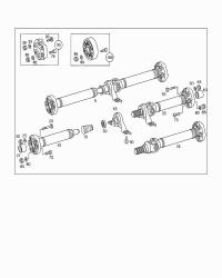 2204107506-PORSCHE CAYENNE CARDAN SHAFT