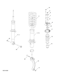 10303305-Damper, front suspension (Ⅱ)