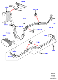PFZ500020-COOLER ASSY, OIL