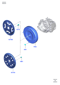 FD896375AB-PLATE ASSY-DRIVE & GEAR