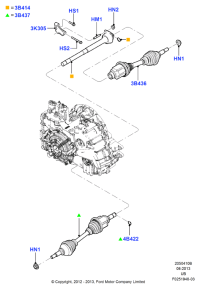 DB5Z3K305A-BRACKET-ENGINE SUPP*