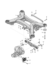 4W0505235-Bracket, brkt/rub mtg