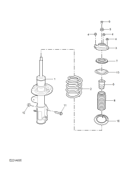 10628364-Damper, front suspension
