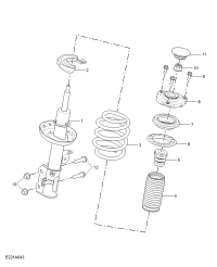 10449750-Damper, front suspension
