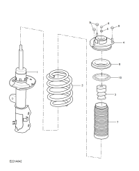 10331147-Damper, front suspension