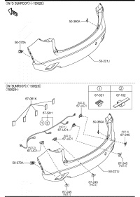 KRY25022X-BAR, REAR BUMPER