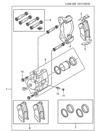 26200367-Caliper, brake (incl 2-810)