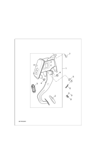 C00064436-Pedal assy-clutch