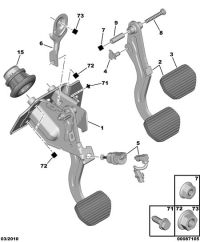 450088-Pedal compl obk