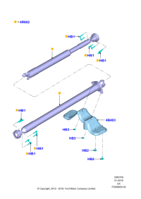 CV6Z4B403A-BRACKET-ENGINE SUPP*