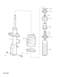 10667178-Damper, front suspension
