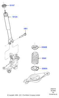 AE9Z18125B-SHOCK ABSORBER FRONT LH/L538