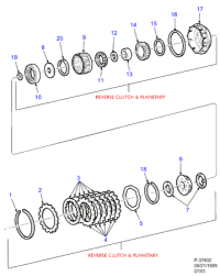 F7TZ7B067AC-HUB,L-H CLUTCH
