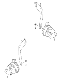 7P6951182C-Bracket, signal horn