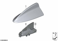 65209371345-Primed roof antenna ant cover