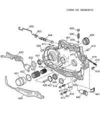 24206391-Repair kit, gasket (incl. 429,430) (4.265)