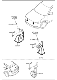 KR126678YA-HORN,HIGH TONE
