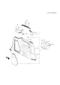 26218175-Garnish assy-qtr lwr (incl 2-5)
