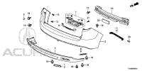 04715TX4A90ZZ-BAR, REAR BUMPER
