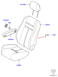 LR022281-ARM REST ASSY-CONSOLE