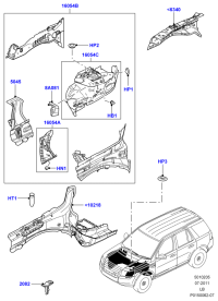 LR000007-REINF ASSY-RAD CORE UPR