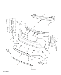 10603466SPRP-Bracket, parking assist sensor, rear