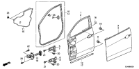 67450SZNH01ZZ-HINGE,R FR DOOR U