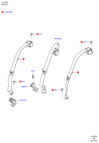 DS73F611B68CG3DN3-S/BELT ASSY-RR CLR 3PT LH