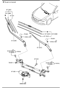 GLH267321-ARM,WIPER - DRIVER SIDE