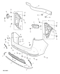 10493149-MOULDING REAR BUMPER