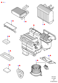 1S7H18456AC-LR INTERIOR BLOWER L359/L538